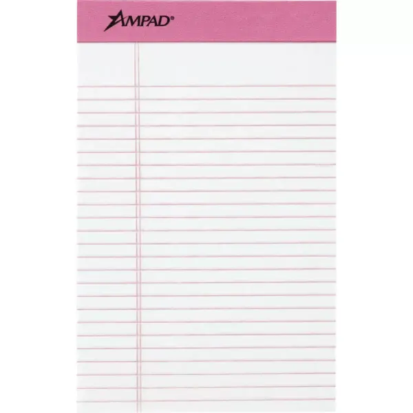 Ampad Writing Pad Jr. Med. Ruled 50 Sht 6/PK 5"x8" WE/BCA PK 20078