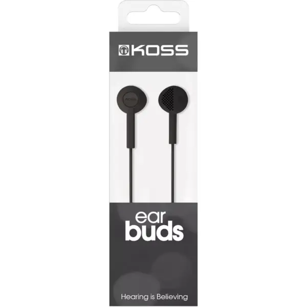 Koss KE5k Earphone - Stereo - Black - Wired - 32 Ohm - 70 Hz 20 kHz - Earbud - Binaural - Open - 4 ft Cable