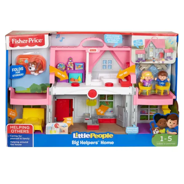 Fisher-Price Little People Big Helpers Home - Pink