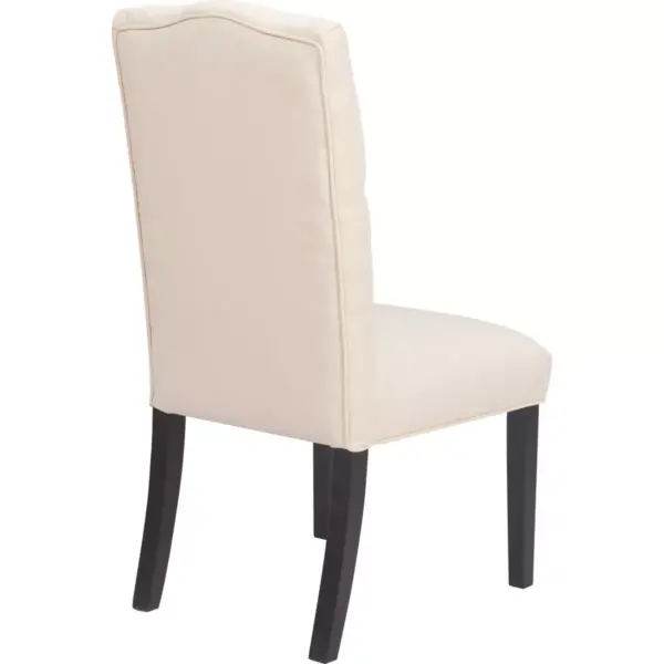 Set of 2 Provence Tufted Dining Chairs Beige - Finch