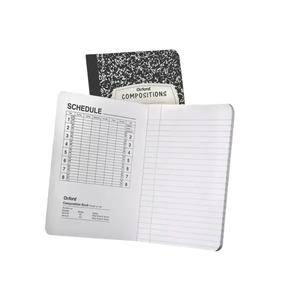 Oxford Composition Notebook 7.5" x 9.75" Wide Ruled 120 Sheets 532986