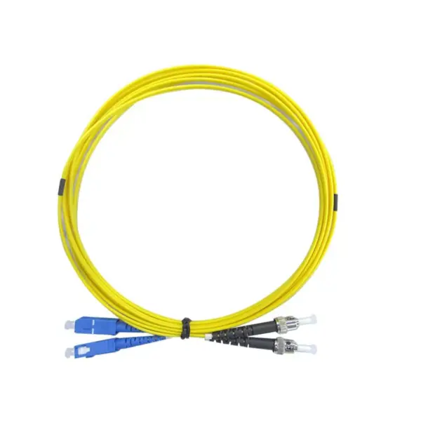 Monoprice Fiber Optic Cable - 3 Meters, SC/UPC-ST/UPC, G657A1, Single Mode, Duplex, 2mm, OFNR