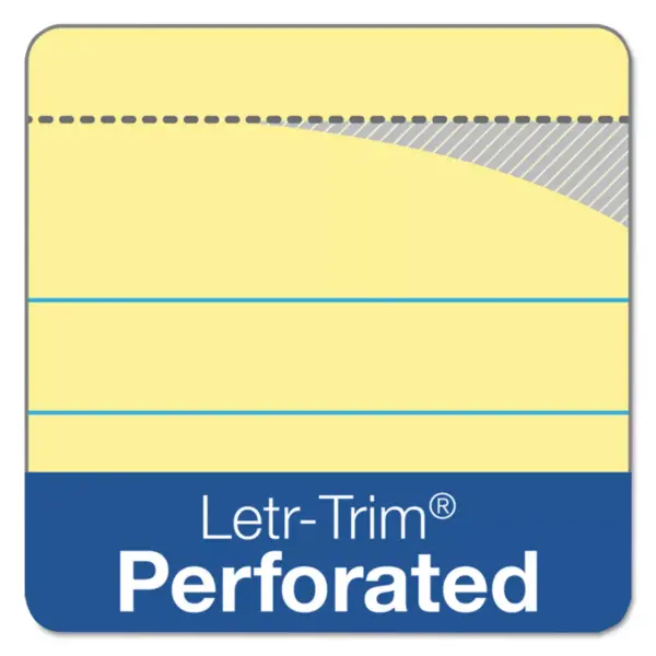 Tops The Legal Pad Ruled Perforated Pads 8 1/2 x 11 Canary 50 Sheets 3 Pads/Pack 75327