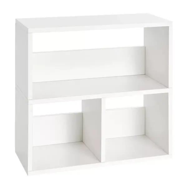 Way Basics Eco Friendly Collins Cubby Bookshelf and Storage Organizer White