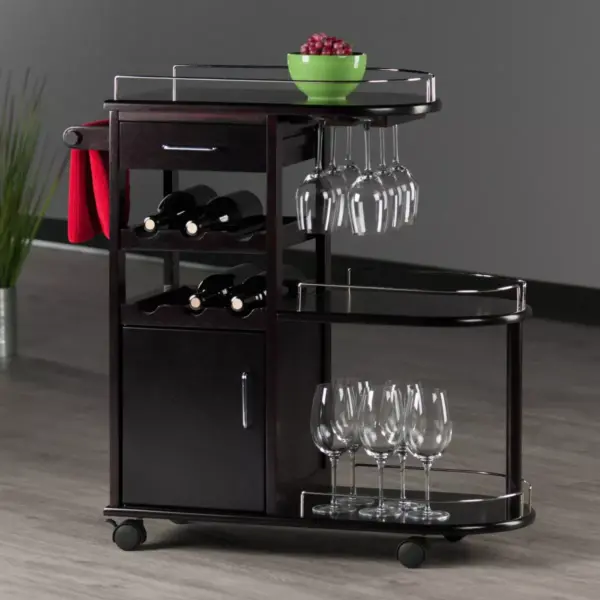 Jimmy Entertainment Cart Dark Espresso - Winsome