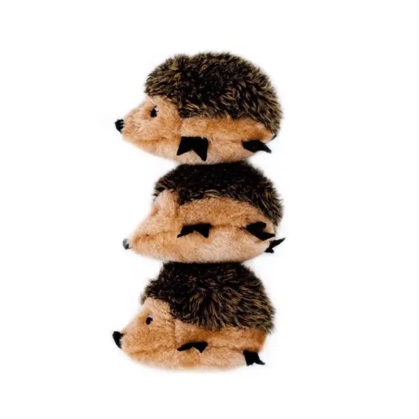 ZippyPaws Miniz Hedgehogs Dog Toy - 3pk