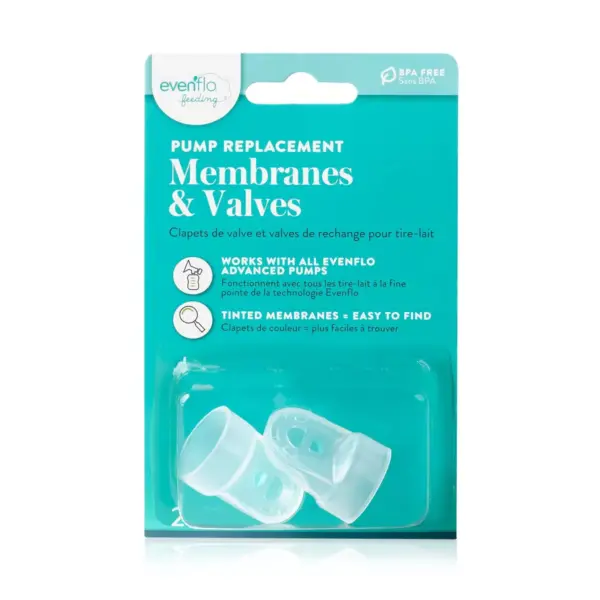 Evenflo Breast Pump Replacement Membranes And Valves 2ea