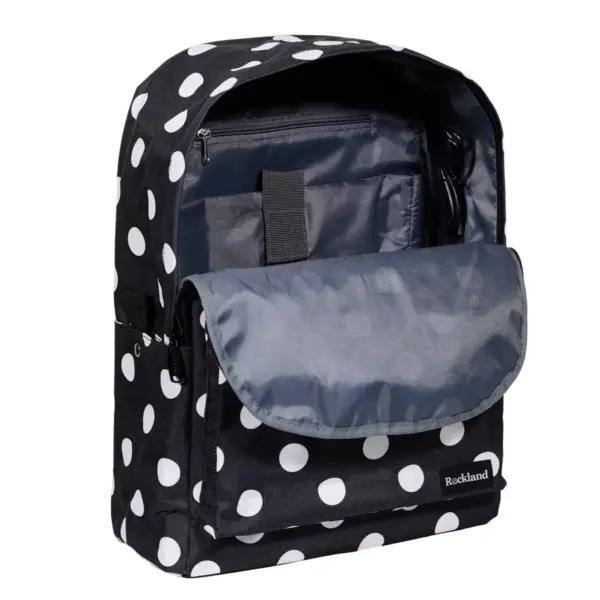 Rockland 17'' Classic Laptop Backpack - Black Dot