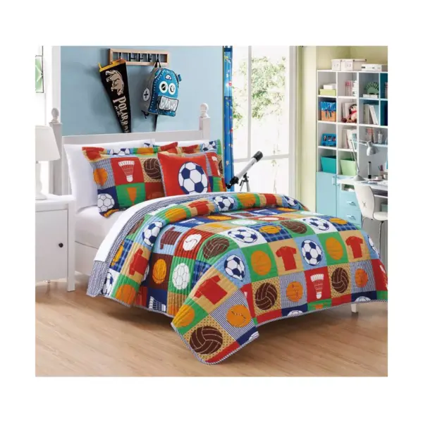 4pc Full Duetto Quilt Set - Chic Home Design