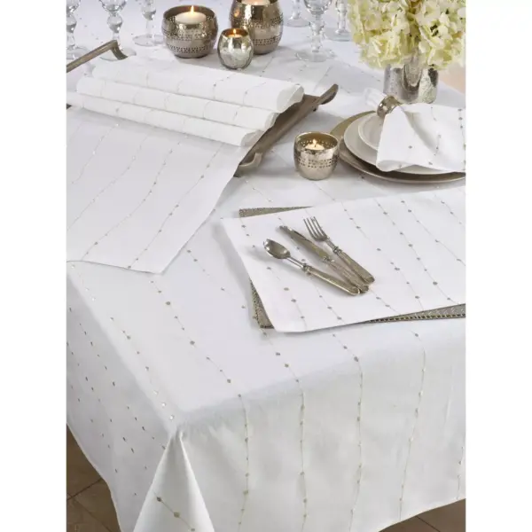 Saro Lifestyle Embroidered Design Cotton Placemats (set of 4 pcs)