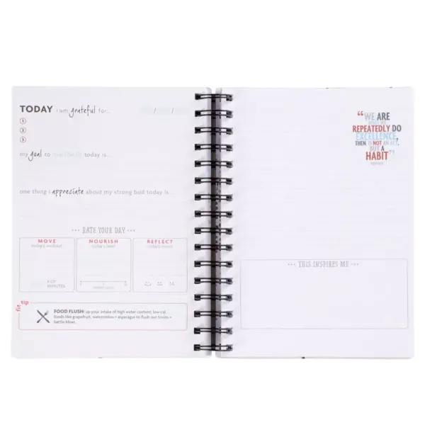 Blank Goal Planning Journal Dark Gray - fitlosophy