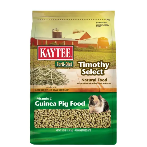 KAYTEE Forti-Diet Timothy Select Guinea Pig Food - 3.5lbs