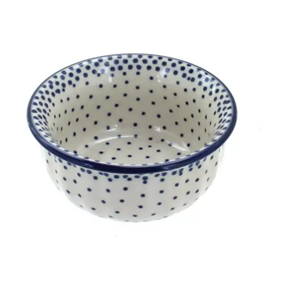 Blue Rose Polish Pottery Small Dots Small Bowl