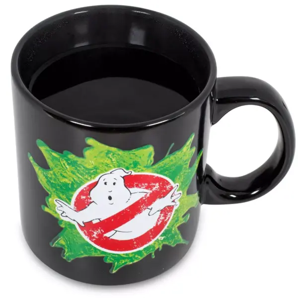 Just Funky Ghostbusters Logo Ectoplasm Heat-Changing Ceramic Coffee Mug | Holds 20 Ounces