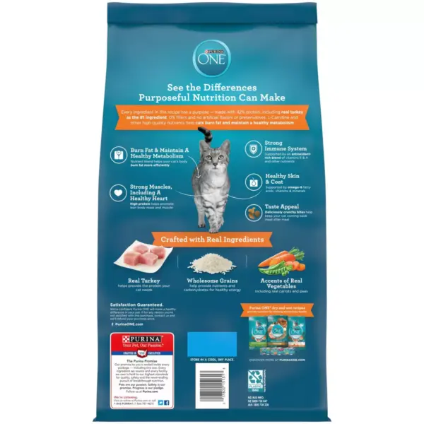 Purina ONE Ideal Weight High Protein Adult Premium Dry Cat Food - 7lbs