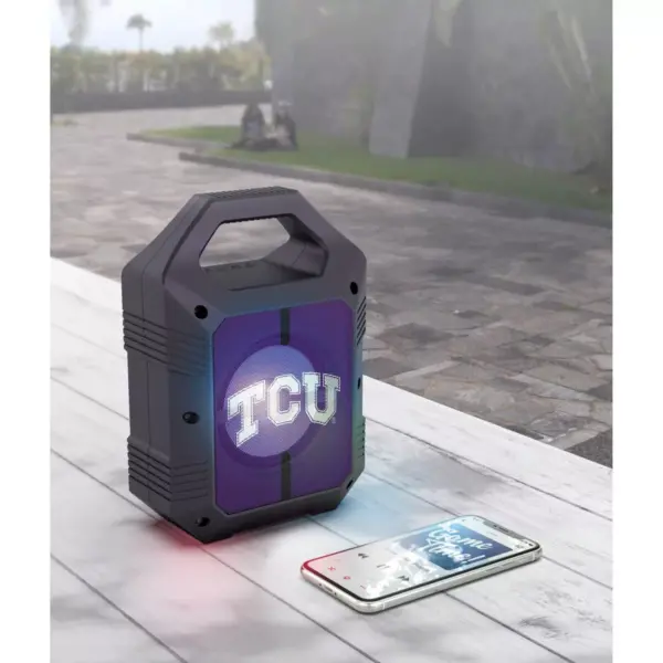 NCAA TCU Horned Frogs Bluetooth Speaker with LED Lights