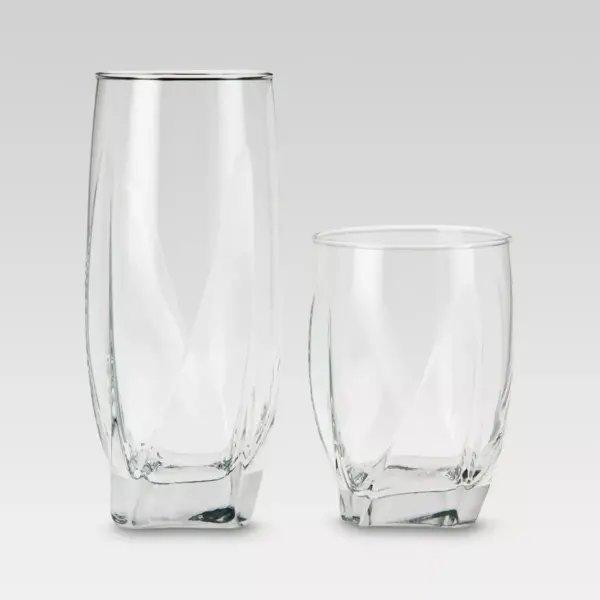 12pc Glass Ridley Assorted Tumblers - Threshold™