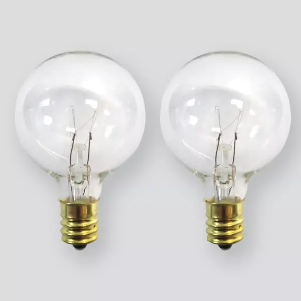 2pk Incandescent Replacement Bulbs G40 Clear - Room Essentials™