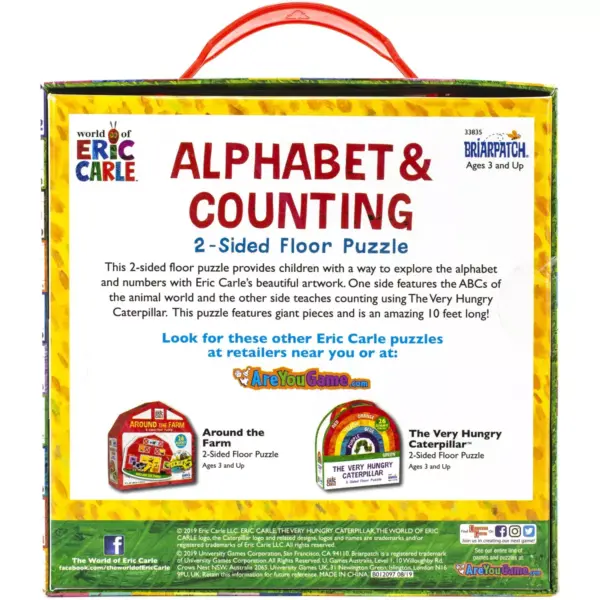 Eric Carle 2-Sided Floor Puzzle-Alphabet And Counting