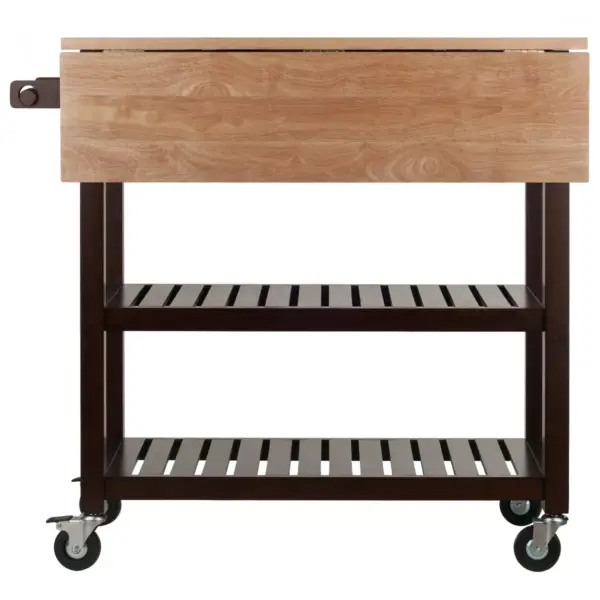 Langdon Kitchen Cart Cappuccino - Winsome