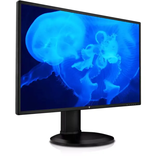 V7 L27HAS2K-2N 27 Inch 2K WQHD 2560 x 1440 6ms 60Hz 16:9  Widescreen LED LCD IPS Monitor - Black