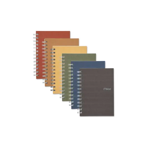 Mead Recycled Notebook College Ruled 5 x 7 80 Sheets Perforated Assorted 45186