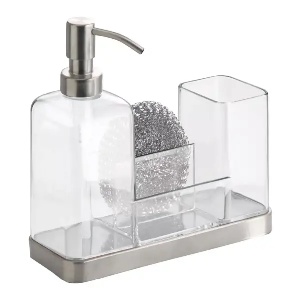 iDESIGN Forma 2 Soap & Brush Caddy Clear