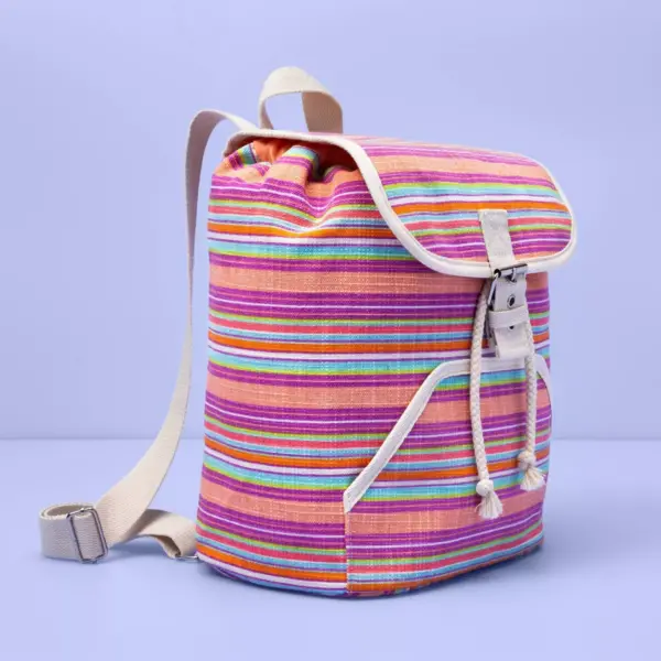 Kids' Striped Drawstring Backpack - More Than Magic™