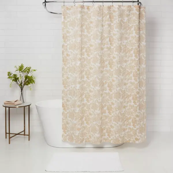 Floral Shower Curtain Yellow - Threshold™