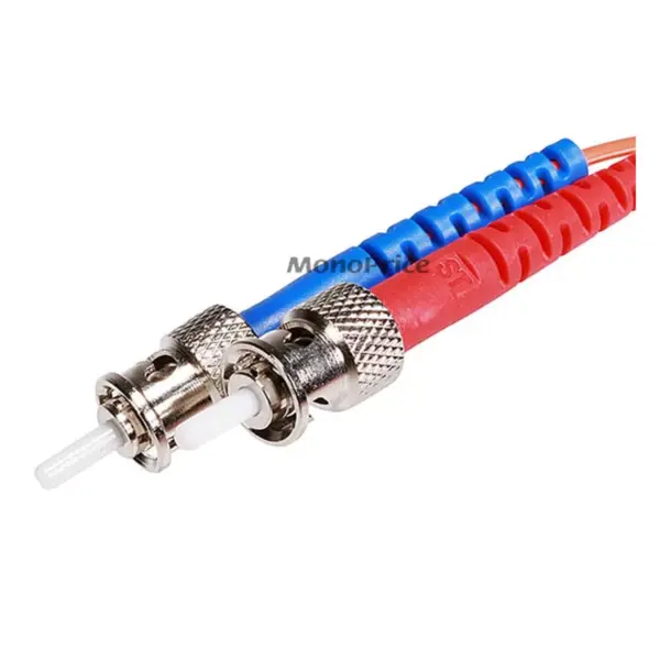 Monoprice Fiber Optic Cable - 1 Meter - Orange | ST to SC, OM1, 62.5/125 Type, Multi Mode, Duplex