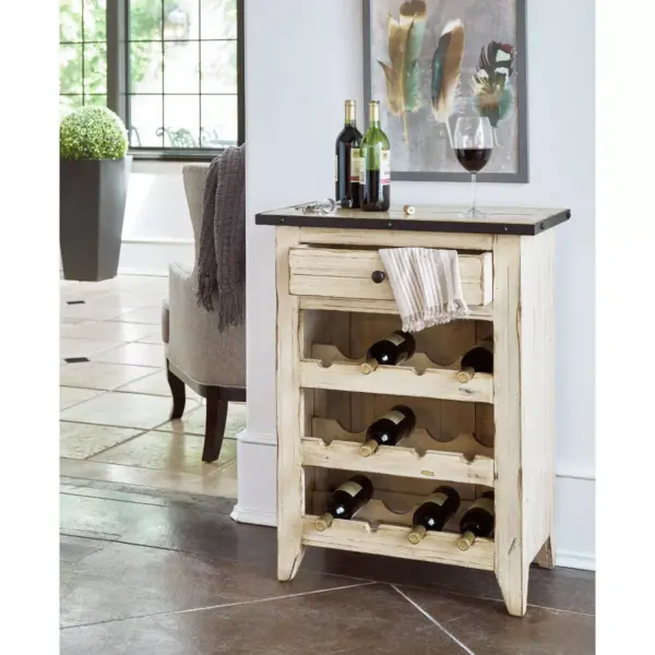 Cheyenne Bar Console Antique Cream - Picket House Furnishings