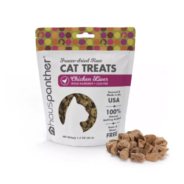 Hauspanther Freeze Dried Chicken Liver Cat Treats - 1.5oz