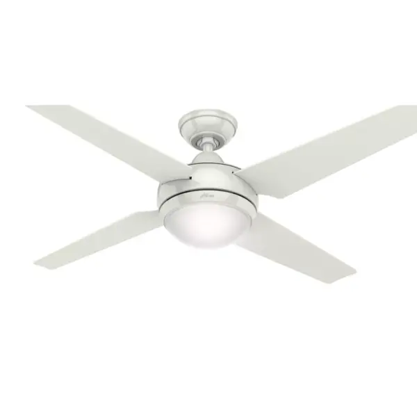 52" Sonic Ceiling Fan with Remote White (Includes Energy Efficient Light) - Hunter