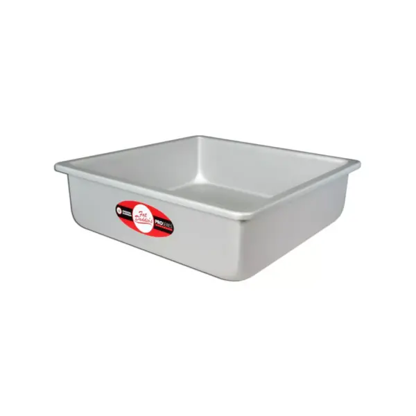 Fat Daddio's PSQ-11113 Anodized Aluminum 11 x 11 x 3 Inch Square Cake Baking Pan