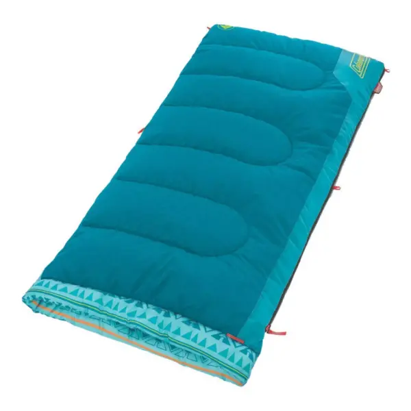 Coleman 50 Degree Youth Sleeping Bag - Turquoise