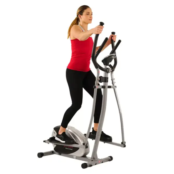 Sunny Health and Fitness Magnetic Elliptical Bike - Black