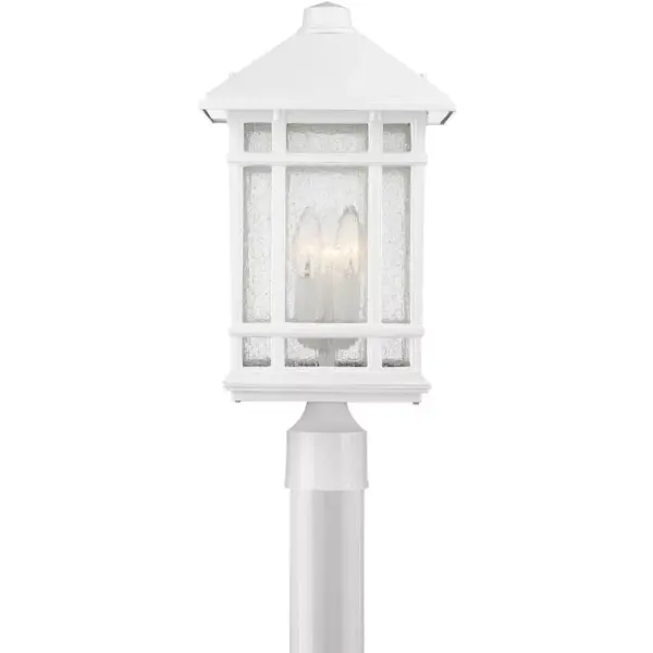 Kathy Ireland J du J Sierra Craftsman 18"H White Outdoor Post Mount Light