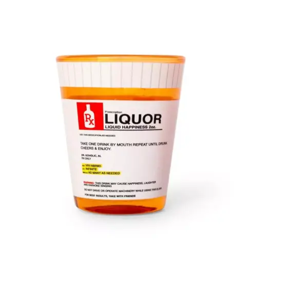 Just Funky Rx Prescription Shot Glass | Holds 2 Ounces