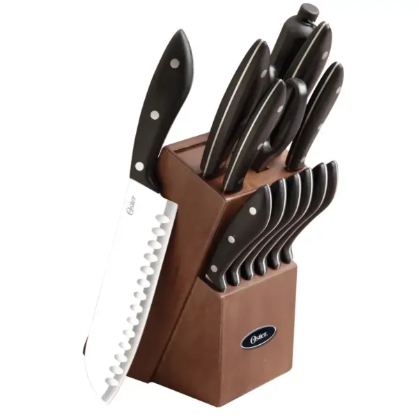 Oster 14 Piece Huxford Stainless Steel Block Cutlery Set