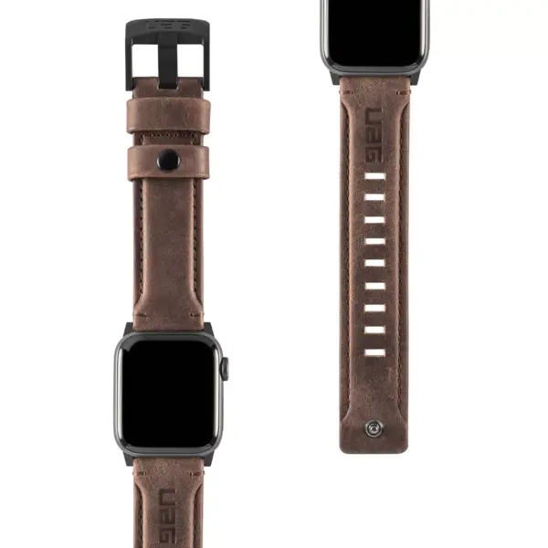 Urban Armor Gear (UAG) Apple Watch 38/40mm (Series 6/5/4 & Watch SE) Leather Strap - Brown