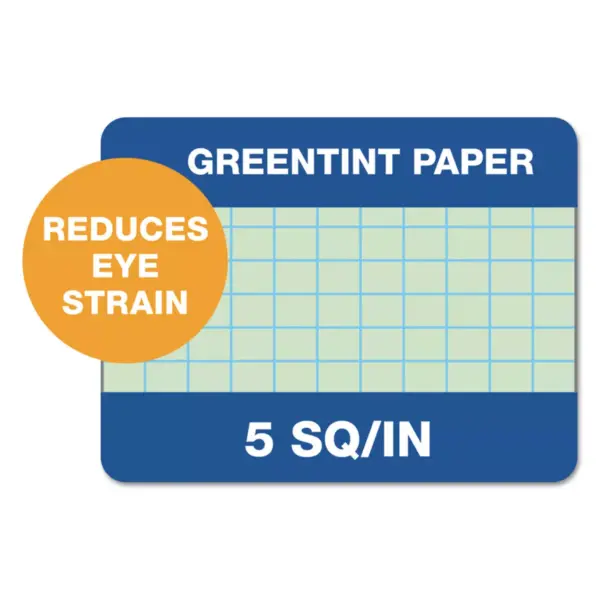 Tops Engineering Computation Pad 8 1/2 x 11 Green 200 Sheets 35502