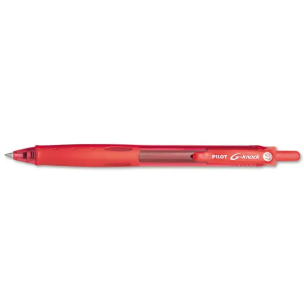 Pilot G-Knock BeGreen Retractable Gel Ink Pen Red Ink .7mm Dozen 31508