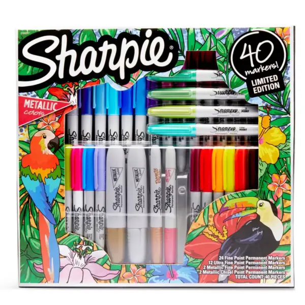 Sharpie 40ct Permanent Markers Gift Kit Ultra Fine/Fine Variety Pack