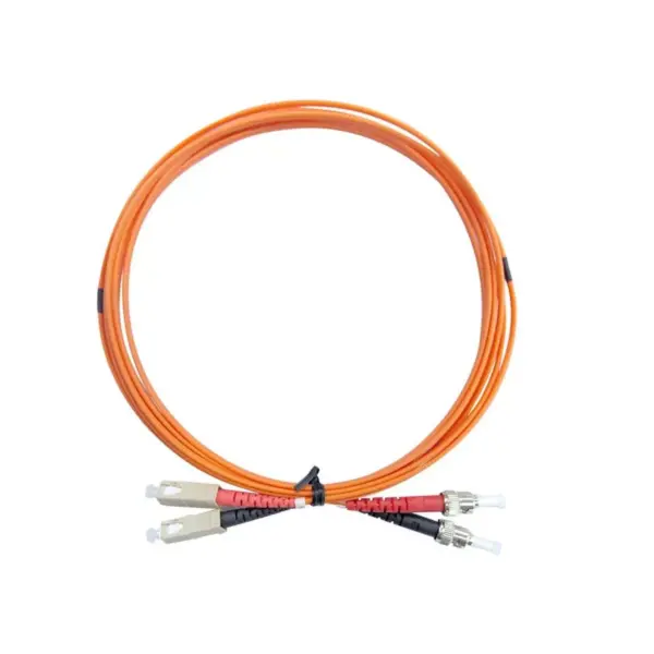 Monoprice OM1 Fiber Optic Cable - 3 Meters, SC/UPC-ST/UPC, Multi Mode, Duplex, 62.5/125 micrometer Type, 2.0mm, OFNR