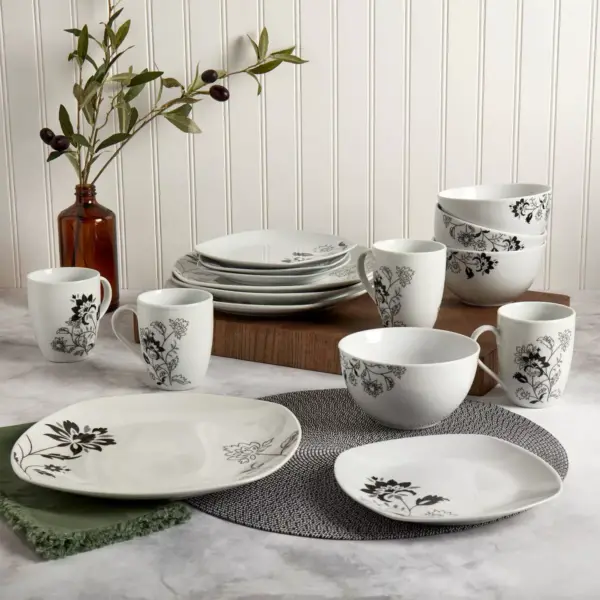 16pc Porcelain Rebecca Dinnerware Set - Tabletops Gallery