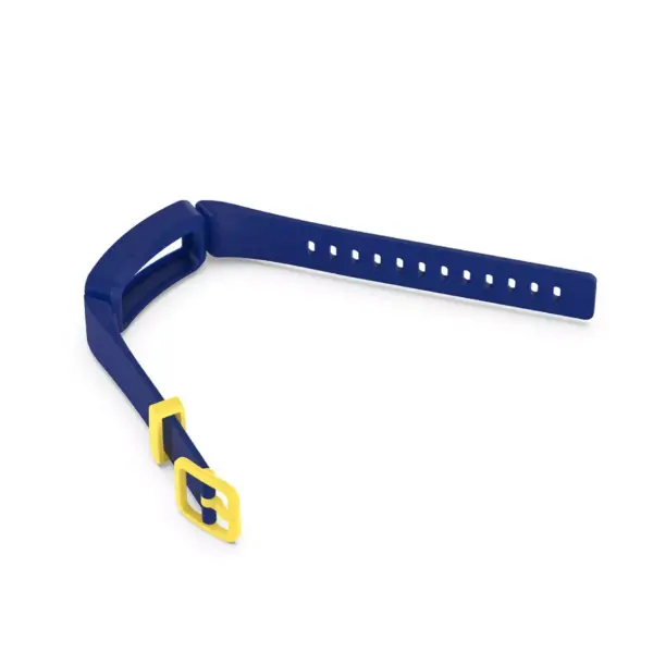 Insten Soft Silicone Replacement Band For Fitbit Inspire HR & Inspire / Inspire 2 & Ace 2, Blue/Yellow Clip