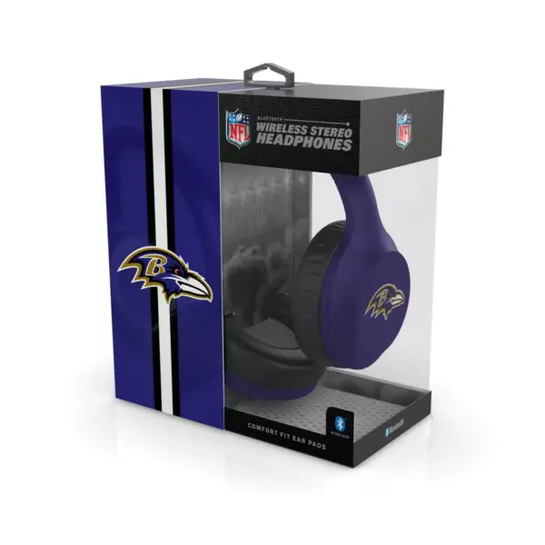 NFL Baltimore Ravens Wireless Headphones