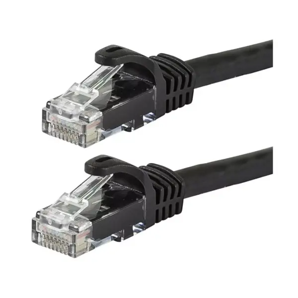 Monoprice Cat6 Ethernet Patch Cable - 20 Feet - Black | Network Internet Cord - Snagless RJ45, Stranded, 550Mhz, UTP, Pure Bare Copper Wire, 24AWG -