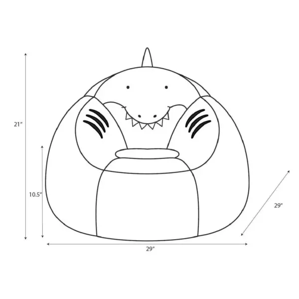 Shark Bean Bag Chair - Pillowfort™