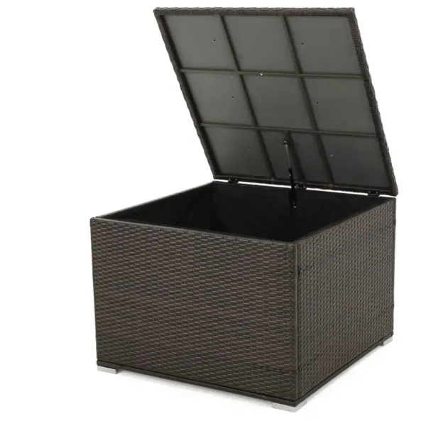 Santa Rosa Wicker Storage Box - Multibrown - Christopher Knight Home